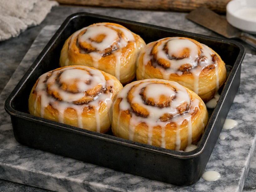 Iced Cinnamon rolls