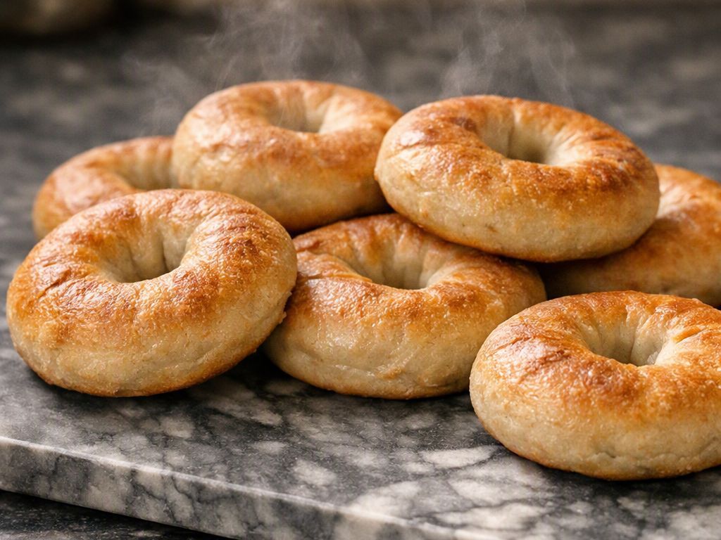 Fresh baked NY style bagels